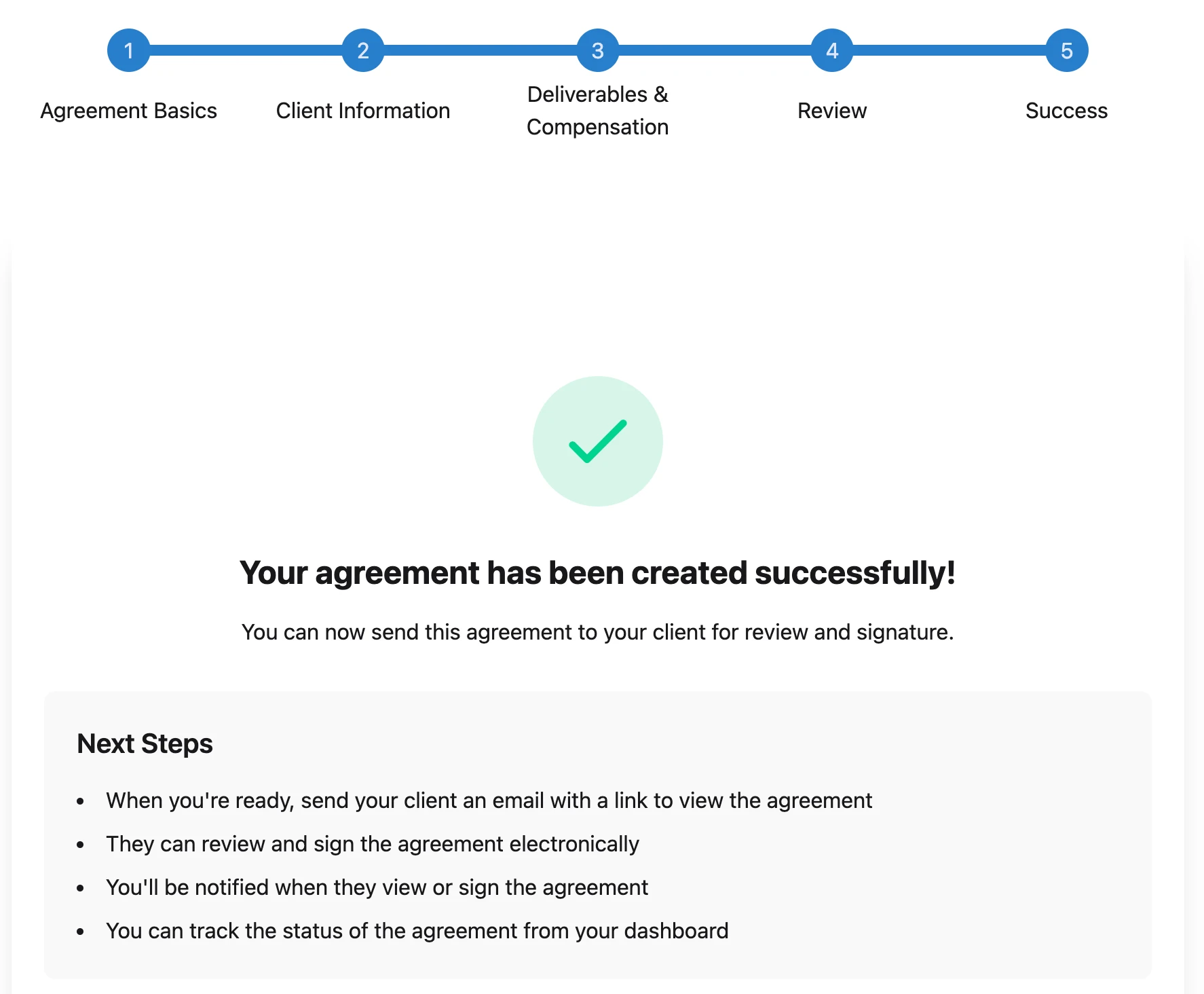 Final Agreement Example