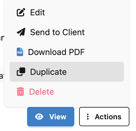 Duplicate Agreement Feature
